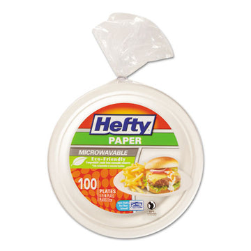 Hefty® Ecosave Tableware, Plate, Bagasse, 10.13" Dia, White, 16-pack, 12 Packs-carton freeshipping - TVN Wholesale
